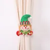 Juldekorationer kreativa fönster söt alf docka gardin tieback krok för hem semester dekor spänne