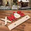 Juldekorationer g￥va fest hem dekor tabell topper xmas sn￶ noel tr￤l prydnadsbrev