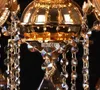 Lámparas colgantes Candelabro de vela de cristal de aleación de zinc Sala de estar Restaurante Dormitorio El Penthouse Villa Escaleras Candelabros AC110-240V 6 brazos