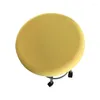 Fodere per sedie Fodera rotonda di alta qualità Sedile elastico Sgabello da bar Decorazioni per la casa Fodera Tinta unita