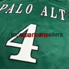 Personnalisé rétro Jeremy Lin # 4 Palo Alto Vi Basketball Jersey Mens cousu vert n'importe quel numéro nom maillots