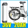 36V 20AH Lithium Battery Aluminium Legering Batterij Pack 42V Elektrische fiets Scooter E-Bike
