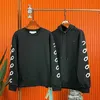 Tasarımcı Ceket Offs Marka Sweatshirt 2023 Yeni Zincir Baskı Ok Sanatı Küçük Beyaz Etiket Erkek ve Kadınlar Günlük Spor Çift Crewneck Sweater