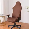 Housses De Chaise en Spandex, Housse De bras De bureau, élastique, pour jeu, siège De chaise d'ordinateur, solide