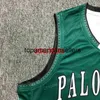 Personnalisé rétro Jeremy Lin # 4 Palo Alto Vi Basketball Jersey Mens cousu vert n'importe quel numéro nom maillots