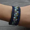 Strand Asingeloo Lapis Lazuli Chakra Urquoise Handgjorda pärlor Böhmen armband för kvinnor och flickor smycken