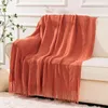 Blankets DIMI Blanket With Tassel For Bed Plaid Sofa Knit Throw Soft Comfortable Diamond Textured Decorative