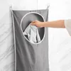 Storage Bags Household Wall-Mounted Laundry Basket Dirty Clothes Bag Toy Bathroom Breathable Mesh Baskets