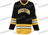 Maillot de hockey sur glace Happy Gilmore Boston pour hommes, maillot de hockey sur glace à Double couture, numéro et nom, en STOCK, 18