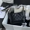 7A Üst Tasarımcı çantalar Serseri çanta Zincir çanta Tek Omuz Messenger Çanta 20cm Kare Kafes Kadın Hakiki Deri çanta Lüks Özel Yapılmış Marka çantalar