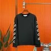 Tasarımcı Ceket Offs Marka Sweatshirt 2023 Yeni Zincir Baskı Ok Sanatı Küçük Beyaz Etiket Erkek ve Kadınlar Günlük Spor Çift Crewneck Sweater