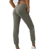 2024 Lu Lu Lemens Stylish Yoga kläder för kvinnors fitness Sweatpants Casual Lace-Up Byxor Öva byxor Lady Leggings Velafeel