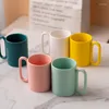 Tassen Kreative Einfache Mit Kreis Ring Griff Personalisierte Keramik Tassen Für Kaffee Tee Milch Wasser Trinken Ware Nordic Hause decor