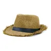 Berets unisex zomerhoed voor mannen strand panama cap jazz fedora stroming sun dames sombrero protector uv vakantie