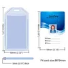 PVC Vertical Employee's Staff Work Card Holder ID Pass Access Bus Cover Bank Credit Protective Case Badge