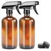 Bottiglie di stoccaggio 2 contenitori riutilizzabili spray in vetro vuoti da 250 ml per prodotti per la pulizia degli oli essenziali