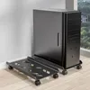 Hooks Computer Towers Stand Cart PC Falls for CPU Holder Under Desk Rolling Caster Desktop Host Mainframe Storage Rack