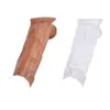 Seksspeeltje Stimulator Herbruikbare Penis Sleeve Speelgoed voor Mannen Mannelijke Dildo Enhancer Dick Extender Uitbreiding Vertraging Ejaculatie Ring3335075