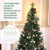 Weihnachtsdekorationen, 40 Stück Ornament-Haken, Weihnachtsbaum-Dekor-Aufhänger, Haken für Zuhause, Party, Jahr
