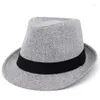 Berretti Marca Inghilterra Uomo Donna Fedora Top Cappello Jazz Primavera Estate Autunno Cappelli a bombetta Berretto da cowboy classico