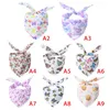 Dog Apparel Bandanas Butterfly Bee Flower Printed Cat Puppy Bibs Kerchief Scarf Accessories Washable Adjustable For Small Large