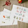 Naklejki naklejki świąteczne dziennik splanner naklejki deszczowe papierowe scrapbook Scrapbooking DIY Diary Podróż zimowe wakacje