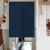 Cortina da porta japonesa cor de cor sólida cozinha cortinas de meia-curta