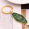 TV -show Twin Peaks Key Chain Metal Green Emamel The Great Northern Hotel Room 315 Keychains Fashion Women Men smycken Key Ring