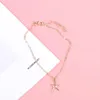 Tornozinhos Fashion Starfish Chain Anklet Foot Jóias Girls Girls Summer Summer Decoração de aniversário Presente de aniversário