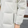 Men's Down Winter Couple Models 90% White Duck Hooded Big Pockets Youth Fashion Trend Loose Coat Thick Men Women Jacket