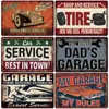 Grappig ontworpen mijn garageregels waarschuwing vintage tin bord metalen plaat pas op muurdecoratie voor vaders garage gereedschap gevaar man grotwanden decor maat 20x30cm w01