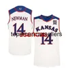 Kansas Jay College Marcus Garrett #0 Malik Newman #14 Lagerald Vick #2 Basketball Jerseys Mens Stitched Custom Any Number Name