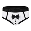 Underpants Mens Nowość Tuxedo bieliznę miękki kolor splot splot