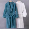 Women's Sleepwear Women's Couple Terry Bathrobe Cotton Towel Long Sleeve Nightgown Nightwear Casual Women Nightdress Autumn Winter Home