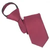 Bow Ties Zipper för män 18,5''x2.36 '' Skinn företag Förbundna rena slips kostymer tillbehör svart röd marinblå lat lat