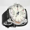 Zupełnie nowa sprzedaż Miglia XL White Dial Men Automatyczne maszyny zegarek ze stali nierdzewnej Męskie sportowe zegarki gumowe 218Q