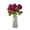 Одиночный фланелтет декоративная цветочная роза имитация цветочниц на День святого Валентина свадебный гид отель отель