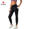 2024 Lu Lu Lemens stylish yoga clothes for Womens fitness sweatpants Casual lace-up trousers Exercise pants lady leggings VELAFEEL