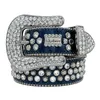 Fashion Designer Bb Simon Belts for Women Men Shiny diamond belt Black Blue white multicolour with bling rhinestones as birthday gifts 20 Colors