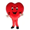 2019 nouveau costume de mascotte d'amour de coeur rouge spectacle de fête d'anniversaire de la Saint-Valentin Costume adulte size258l