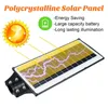 300W 600W Solar Street Light Dış Işık Radar Sensörü Yol Lambası Dolaplı Uzaktan Kumanda 492LED 966LED