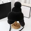 Berretti Pompon in pelliccia Ispessimento Regalo invernale Protezione dal freddo Berretto caldo Cappelli lavorati a maglia Cappello per le orecchie