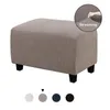 Housses de chaise housses de tabouret de rangement Rectangle extensible avec repose-pieds à fond élastique housse de canapé repose-pieds pouf