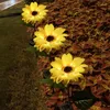 Sloar Led Sunflower Light Outdoor Waterproof Landscape Lawn Lamps Christmas Flowers Lights For Courtyard Garden Decoration