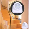 Night Lights 9 LED Wireless Motion Sensor Light 360 Degree Rotation Lamp Wall Battery Power Auto On Off