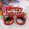 Рождественские украшения Santa Snowman Glasses Frame Decor Tree Dear Dornments 2022 год Рождественский подарок для взрослых детей для взрослых