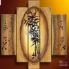 Bamboo Feng Shui Oil Painting Canvas Fortune Decoration Home Office Wall Art Decor Gifter Gift Handmade New321U2566072