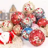 Juldekorationer Xmas Tree Hanging Ball Ornaments Gift Year Navidad Sequin Bauble för DIY Party 8/10cm