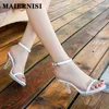 One Talels High Party With Sandals Solid Word Summer Sexy Sexy Night Club Transparent Dames New Crystal Thin Heel Women Chaussures T221209 987