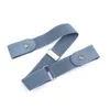 Belts Buckle-Free Belt For Jean Pants Dresses No Buckle Stretch Elastic Waist Women Men Fashion Casual Invisible